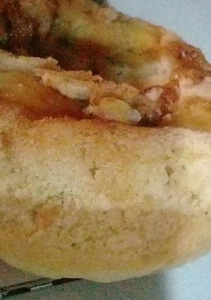 Una foto de Torta de manzana invertida económica