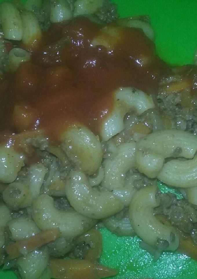 Una foto de Coditos con carne