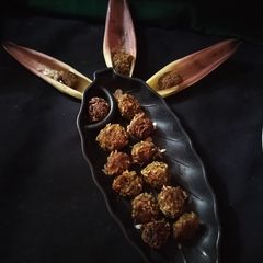 A picture of Banana flower poha pakora.