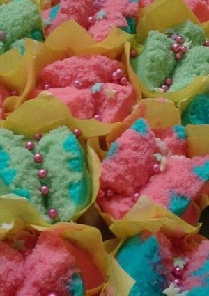 Foto resep Bolu kukus rainbow