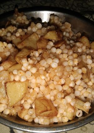 A picture of Sabudana khichdi.