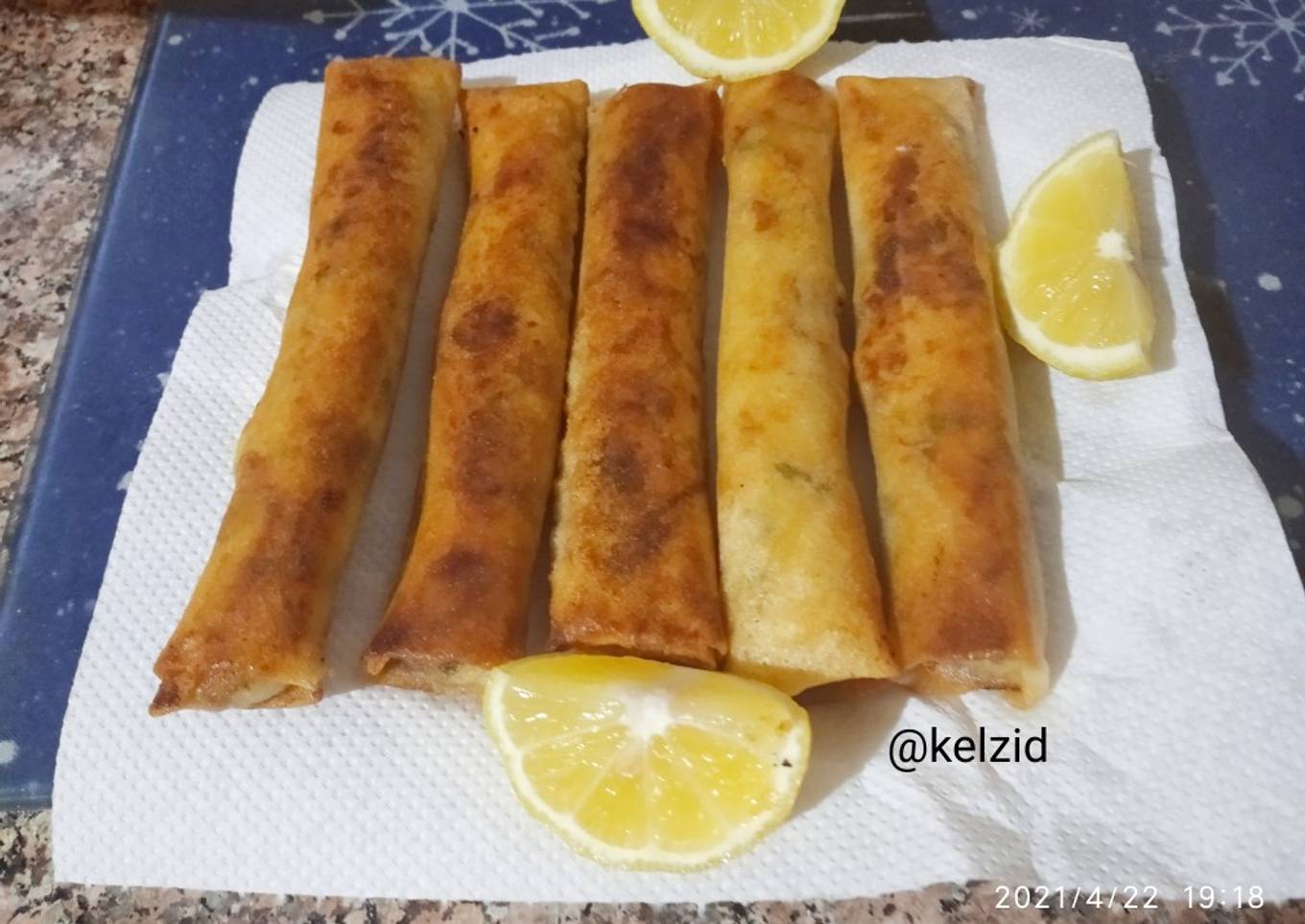 Bourek aux pomme de terre /viande hachée et fromage