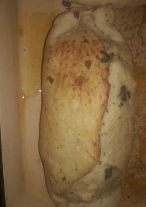 Una foto de Calzone relleno