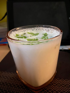 A picture of Masala lassi.