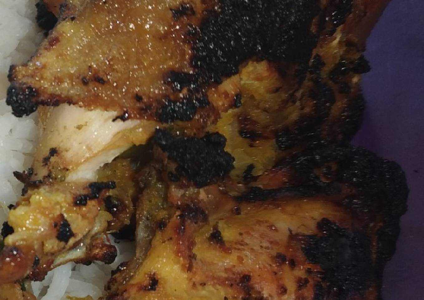 Ayam kampung panggang pedas
