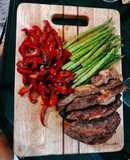 Steak Áp Chảo Với Dầu Mè