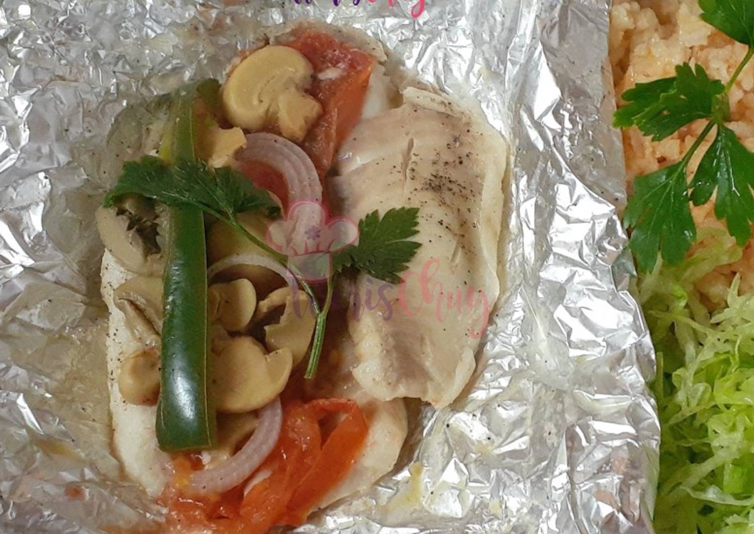 Pescado empapelado Receta de Weris Chuy Cookpad