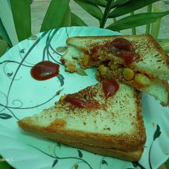 A picture of Corn Malai sandwich.