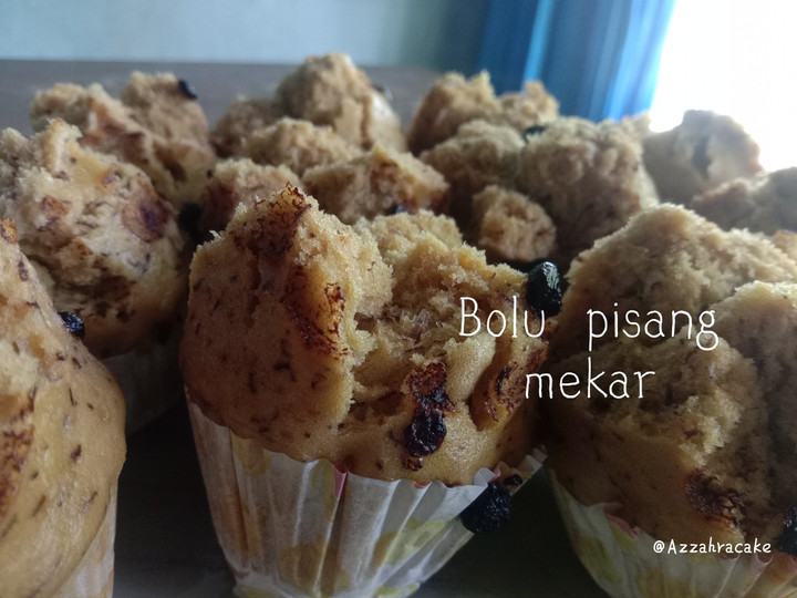 Cara Bikin Bolu pisang kukus mekar 💕 Praktis