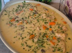 Une photo de Blanquette de porc fondante et sa sauce crémeuse au Cookeo Infinity 😃