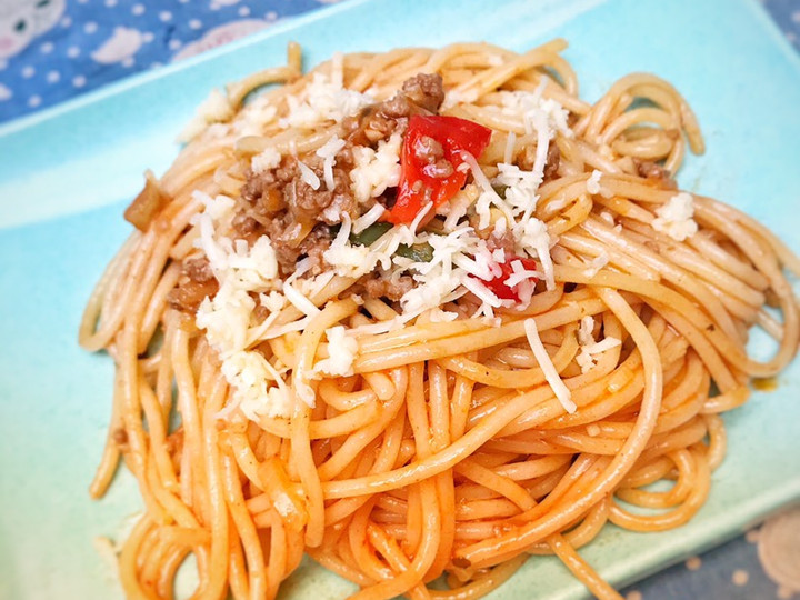 Standar Resep gampang buat Spaghetti Lafonte Saus Bolognese (Aldente)  gurih