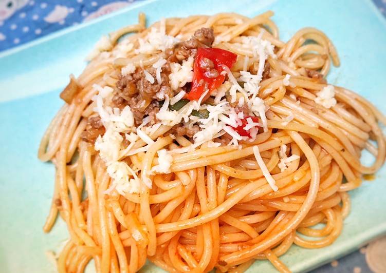 Cara Gampang Menyiapkan Spaghetti Lafonte Saus Bolognese (Aldente) yang Lezat Sekali