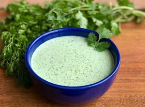 Una foto de Salsa verde de cilantro
