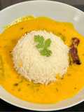 Alphanso Mango 🥭 Kadhi With Steamed Rice (Fajeto)