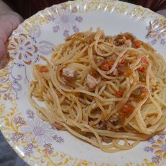 Spicy spaghetti A picture of Spicy spaghetti.