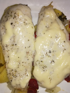 Una foto de Merluza al horno gratinada