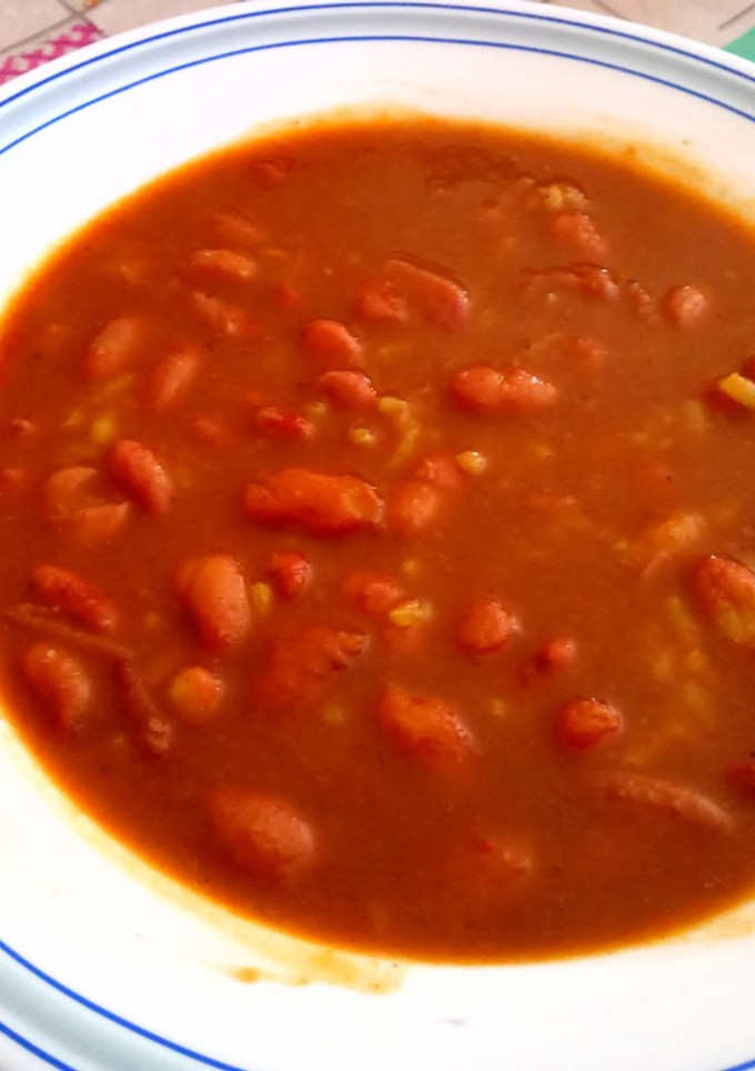 Una foto de Alubias pintas con arroz