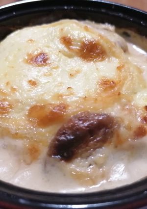 Une photo de Gratin d'andouillette au saint marcelin