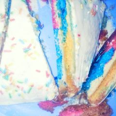 A picture of Vanilla cake#flourrecipe.