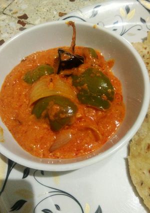 ડુંગળી કેપ્સિકમ મલાઈ (onion capsicum malai Recipe In Gujarati) રેસીપી મુખ્ય ફોટો