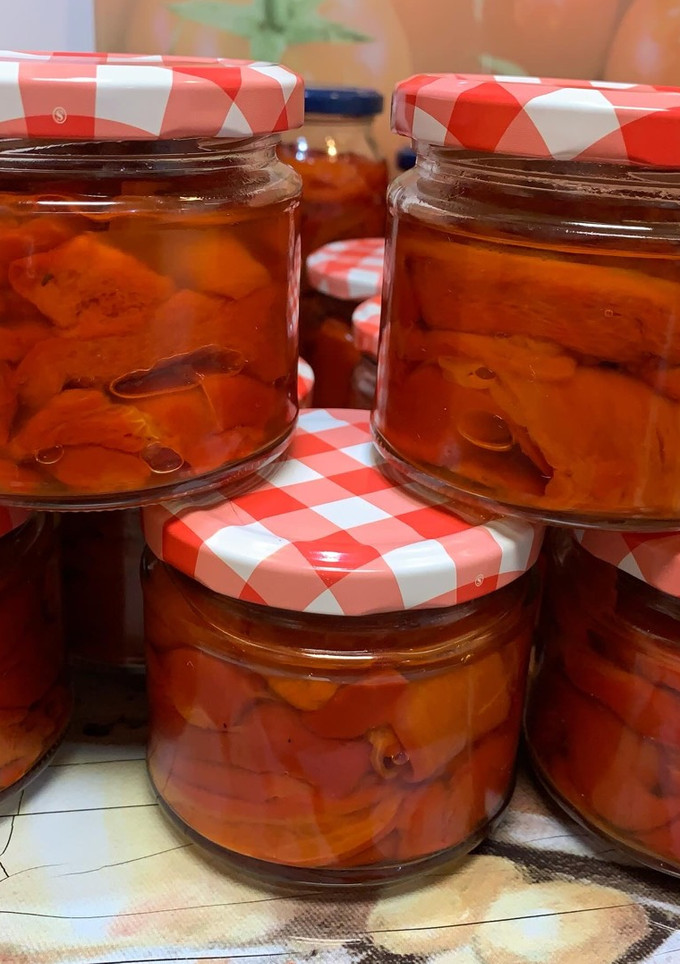 Una foto de Pimientos rojos asados en conserva