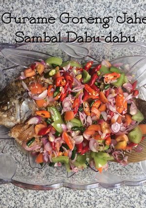 Foto resep Gurame Goreng Jahe Sambal Dabu-dabu