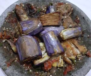 Resep Populer Terong amp Ayam Geprek Enak Bergizi