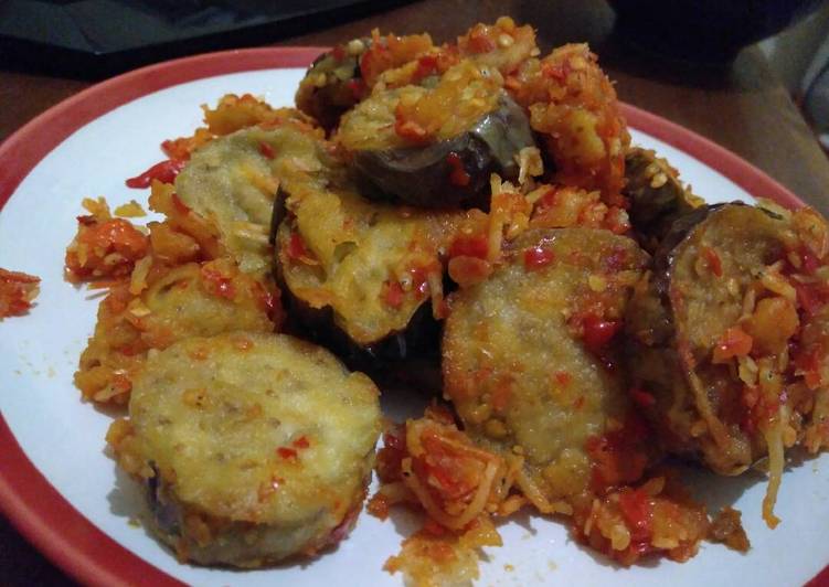 Terong Crispy Teri Balado