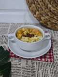 Bubur Nasi Sisa dengan Kuah Soto Kuning