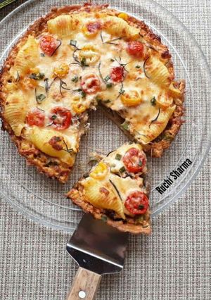 A picture of Eggless Vegetable Quiche.