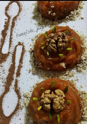 عکسی از دستور دسر کدو حلوایی