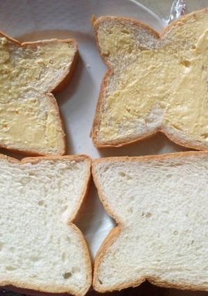Hình của món Bánh sandwich bơ sữa ăn sáng.