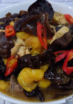 Foto resep Jamur kuping cah nanas