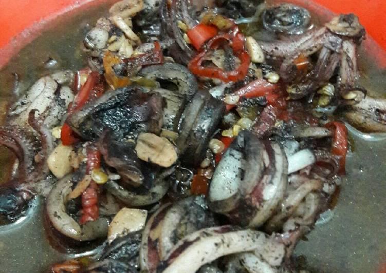 Bumbu Menyiapkan Cumi Hitam Manis TieBanny Lezat