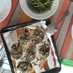 A picture of Grilled Tuna steak with Marjoram.