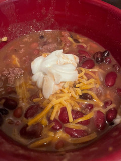 A picture of Low-sodium chili soup.