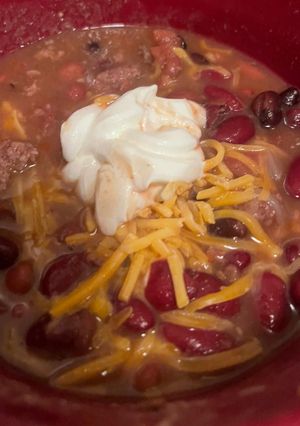 A picture of Low-sodium chili soup.