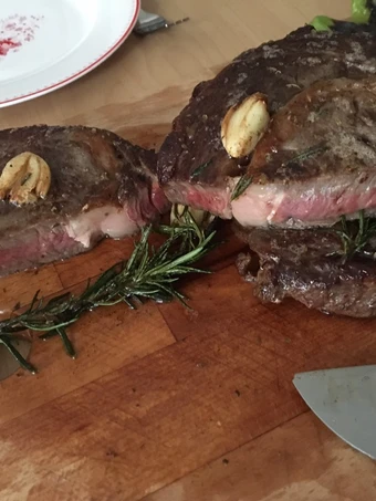 Simple Way Make Recipe Pan Cooked Ribeye Steak that is Delicious, Really Delicious}