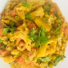 #Mix veg restaurant style A picture of #Mix veg restaurant style.