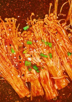 Foto resep Enoki Gochujang