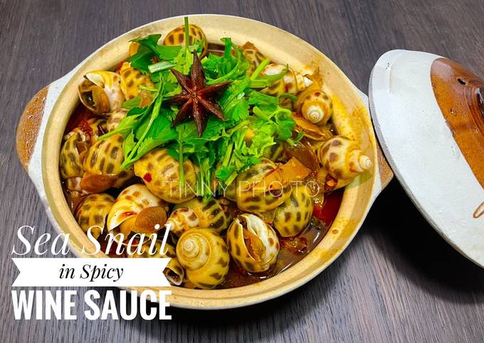 Cara Gampang Membuat Sea Snail in Spicy Wine Sauce yang Lezat