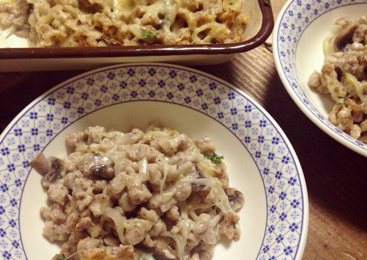 Steps to Make Any-night-of-the-week Whole Wheat Käsespätzle with Mushrooms