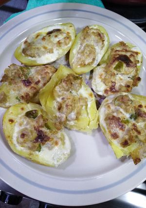 صورة لوصفة قوارب البطاطس بالتونة 😍