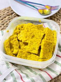 Foto resep Tempe ungkep bumbu kuning