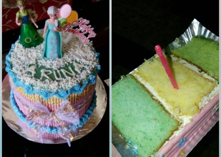 Cara Gampang Membuat Pocky Birthday cake, Sempurna