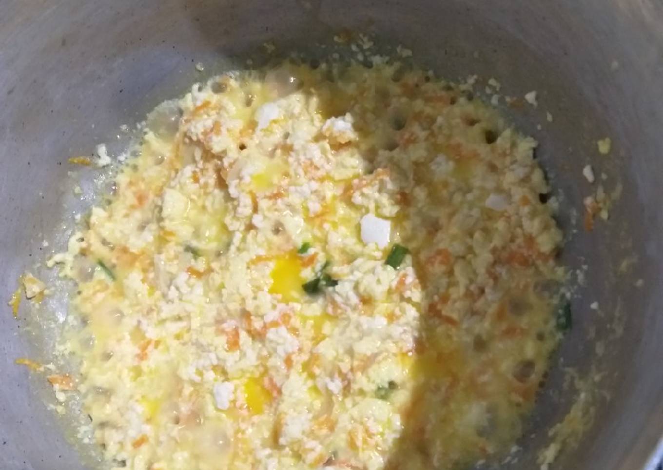Menu MPASI BB Booster - Telur Tahu Orak Arik
