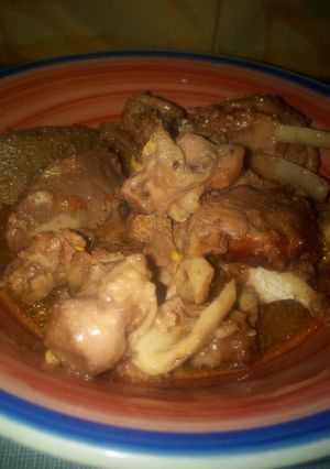 A picture of Beef pepper soup.
