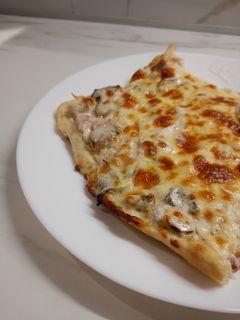 Φωτογραφία της συνταγής Πίτσα καρμπονάρα ή αλά κρέμ