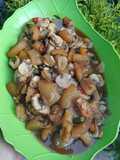 Tumis Kikil Jamur Kancing