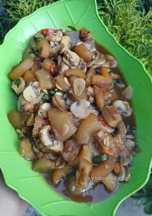 Foto resep Tumis Kikil Jamur Kancing